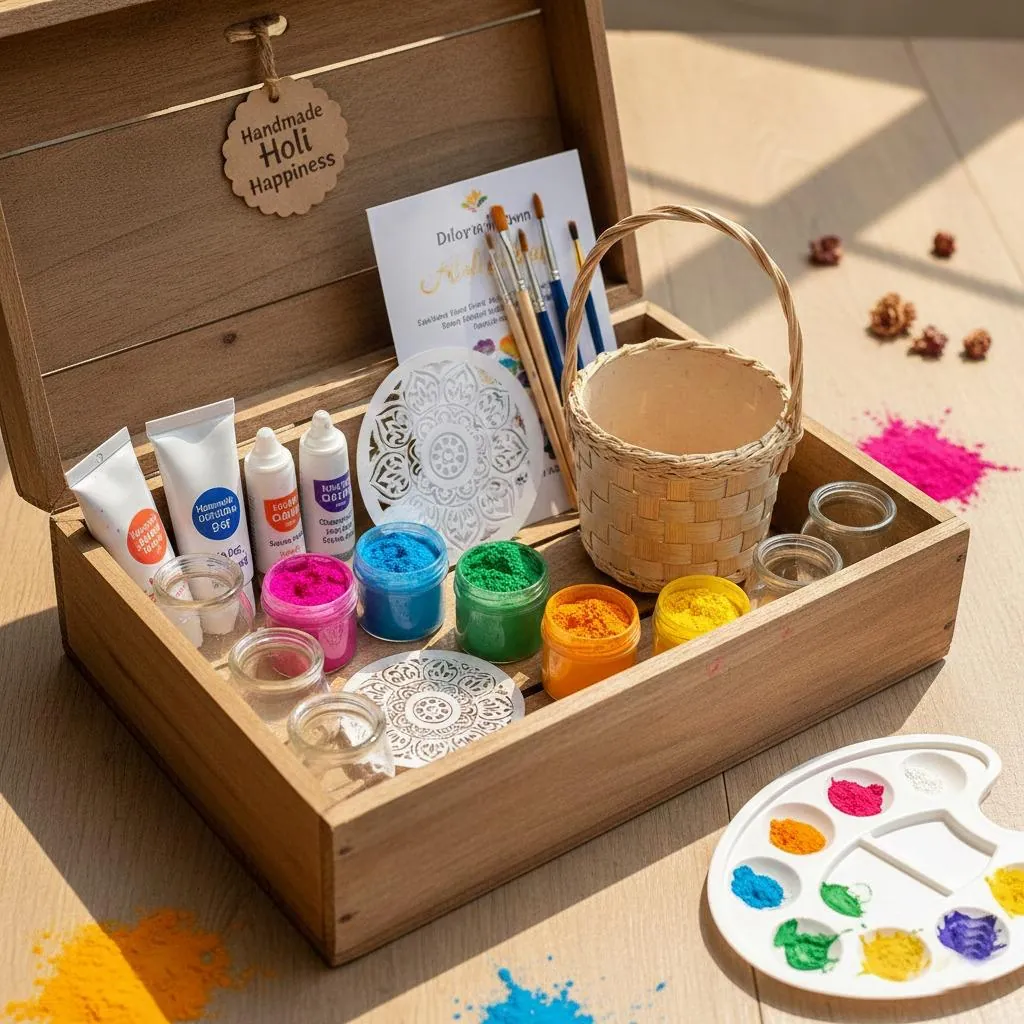 Creative DIY Holi activity kit
