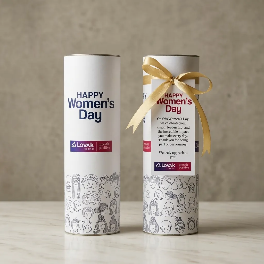 Women's Day personalised tube packaging